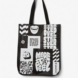 *NEW Lululemon Large Tote Bag LIMITED EDITION Made to Feel Graphic Print
